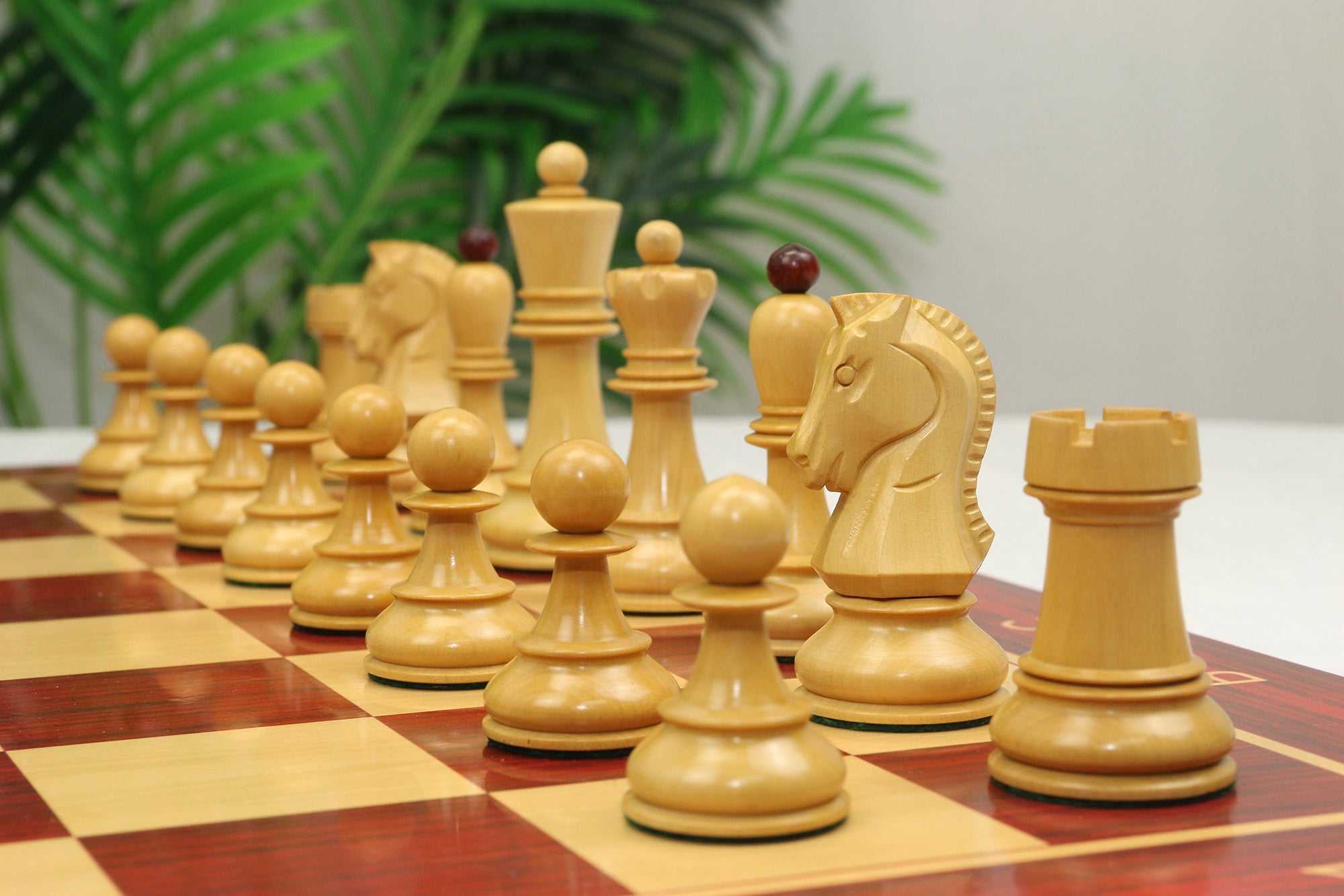 Luxury study room with chess board